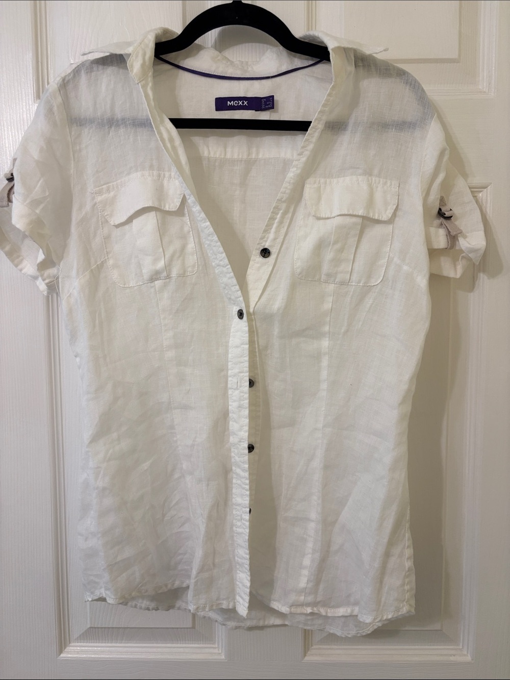 Mexx White Short-Sleeve Button Shirt